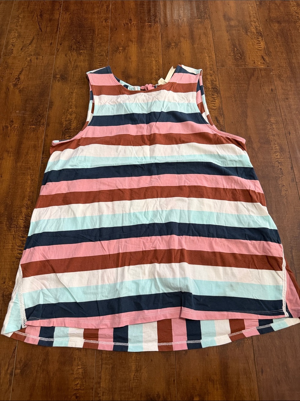Matilda Jane Sleeveless Striped Dress - Pink, Navy, Rust, Cream
